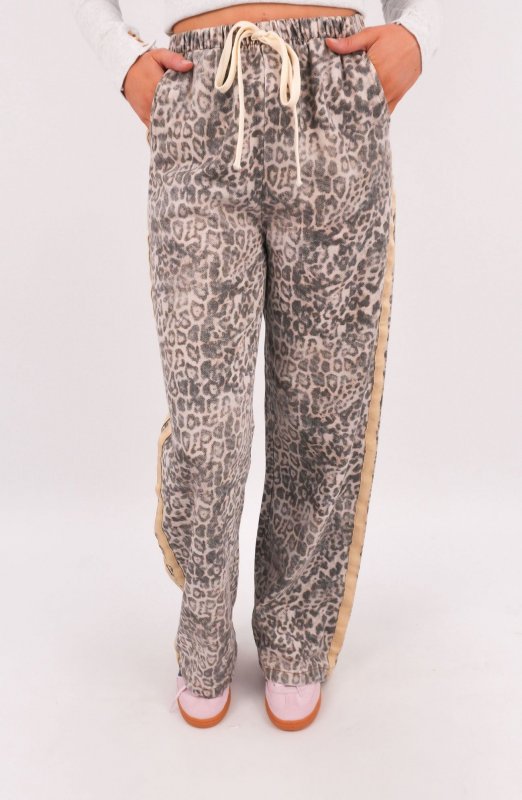 Dylan Denim Pant Faded Leopard